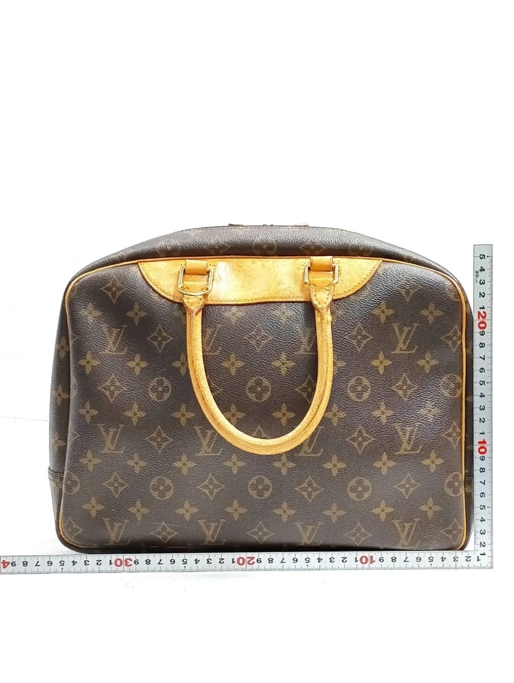 Louis Vuitton Deauville Brown Monogram Handbag- AUTHENTIC - Picture 2 of 11